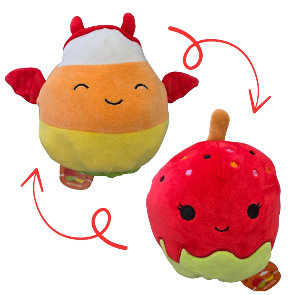 1 Squishmallow Keir & Carah Flip A Mallows 🎃Halloween NWT 8" SUPER SOFT Plush